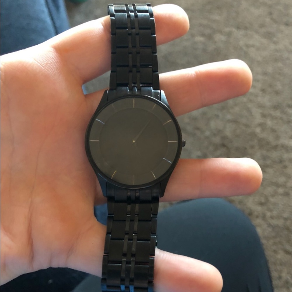 Men’s citizen eco drive stiletto black dress watch